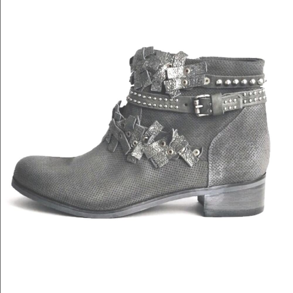 NIB OVYE by Cristina Lucchi Italian Leather Ankle Boots Size 40 (US 9.5-10) - Picture 3 of 13